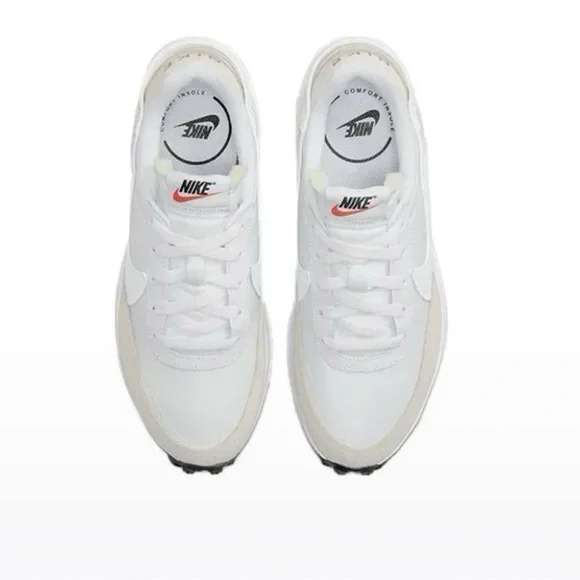 Nike Waffle Debut White Grey Women’s Shoes DH9523-100 No Lid - Picture 6 of 9